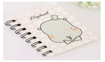 Cute Animal Mini Cartoon Notebook, Flip Coil, Student Carry Pocket Notebook