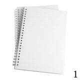 Frosted Transparent A5 Coil Notebook Notepad Elastic Square Horizontal Lined Notebook