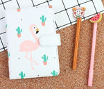 Cute Flamingo Hardcover Notebook Diary Pocket Notepad Promotional Gift Stationery Bullet Journal